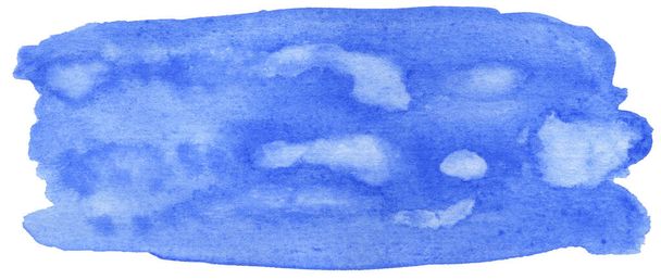 Акварель Абстрактна блакитна пляма, ручна ілюстрація
 - Фото, зображення