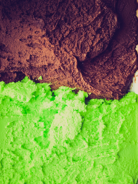 Ретро вигляд Монетне шоколадне морозиво
 - Фото, зображення