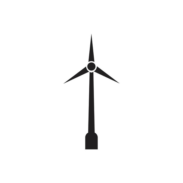 風車のエネルギーアイコンベクトルのイラストデザイン-ベクター - ベクター画像