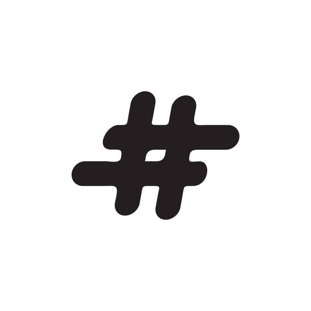 Popüler hashtag logo tasarım vektör şablonu - Vektör, Görsel