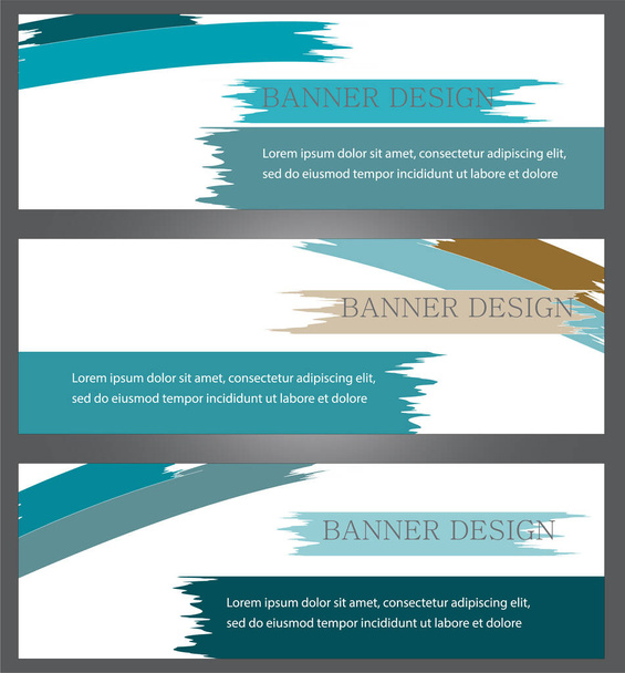 Modelos abstratos Banner Design gráfico de fundo - Vetor, Imagem