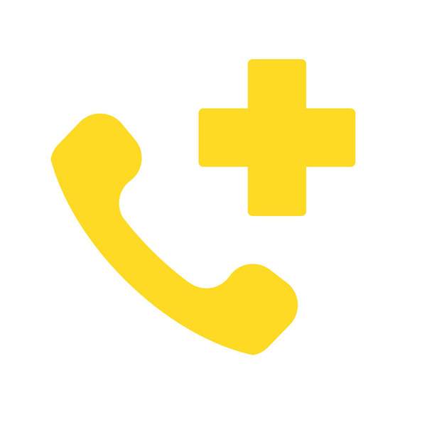 Icono del teléfono símbolo de signo aislado ilustración - Foto, imagen