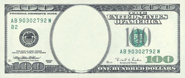 hundred dollar blank - Photo, Image