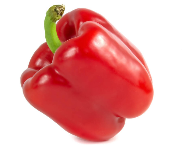 červená paprika, pepř izolované na bílém pozadí - Fotografie, Obrázek