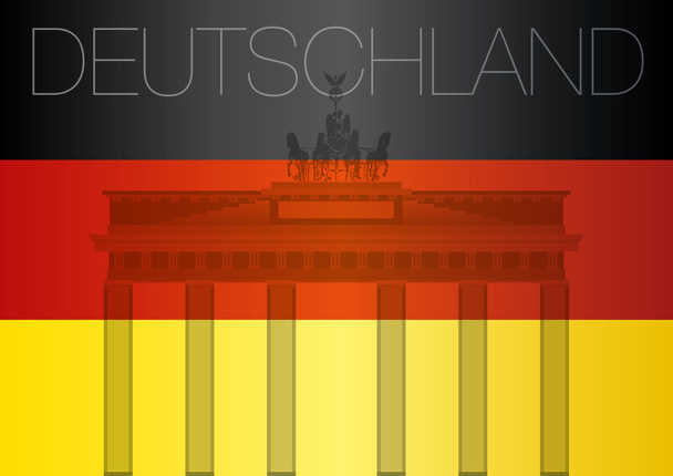 Σημαία Βρανδεμβούργου και Γερμανίας - Διάνυσμα, εικόνα