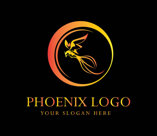 phoenix logó és, logo vektor sablon kép, trendi, - Fotó, kép