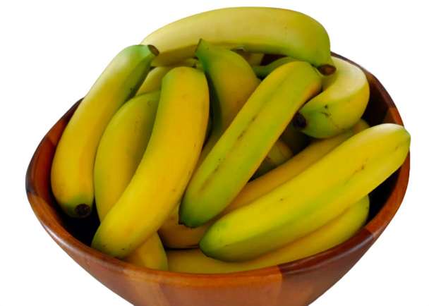 un tazón de frutas de plátano - Foto, Imagen
