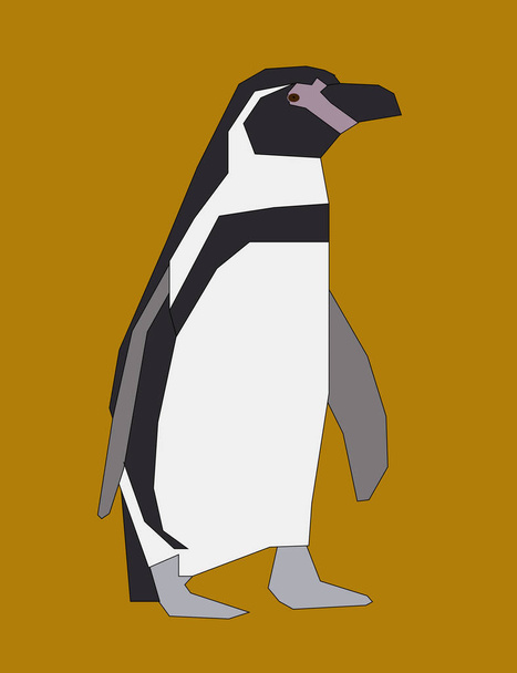 Un dibujo gráfico de un pingüino para su uso como decoración web o un logotipo - Foto, imagen