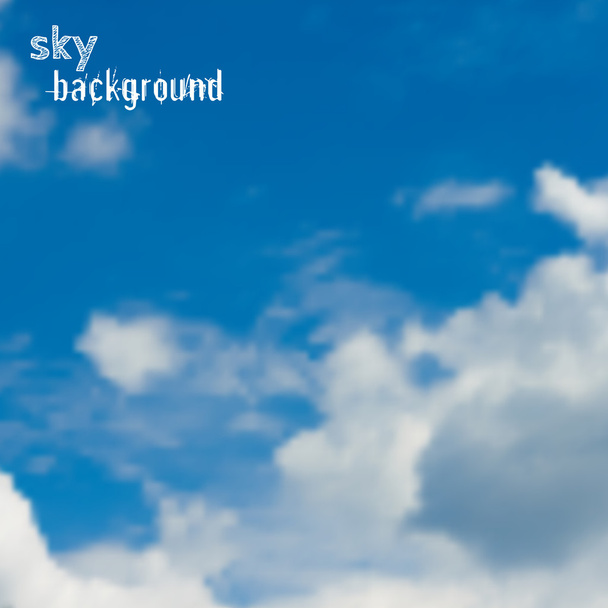 Fond vectoriel avec ciel bleu et nuages
 - Vecteur, image