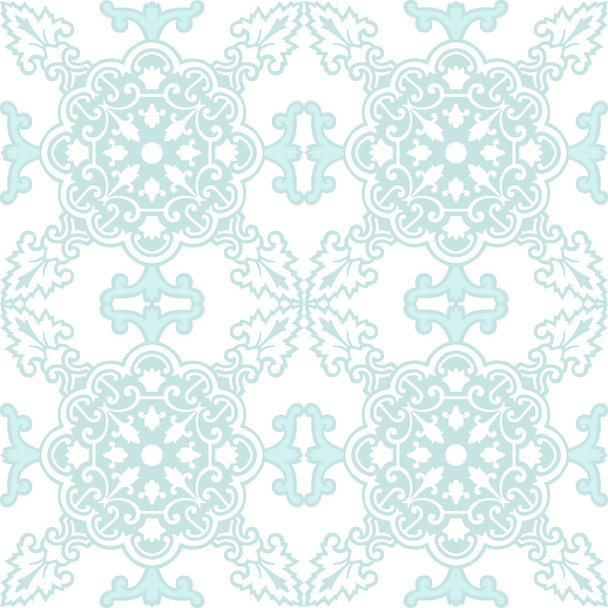 Old floral tiles - Vector, Image