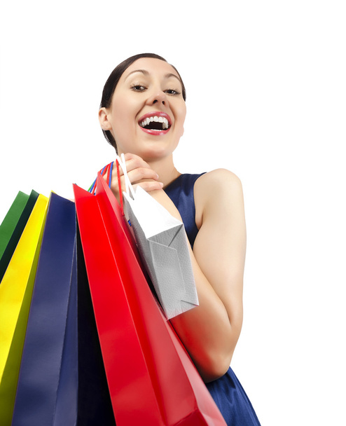 Woman holding shopping bags - Photo, Image