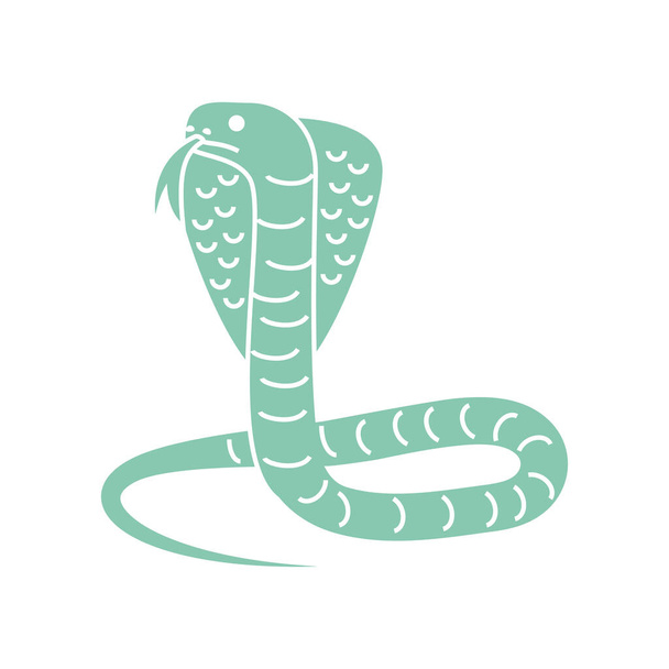 king cobra snake - Vector, Image