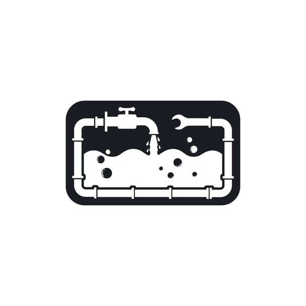 plumbing vector illustration icon design - Vector, Image