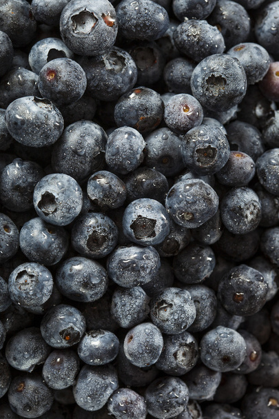 Fresh Organic Raw Blueberries - Foto, afbeelding