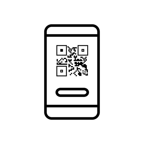 Handy und QR-Code-Symbol  - Vektor, Bild
