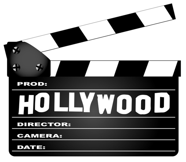 Hollywood Clapperboard - Διάνυσμα, εικόνα