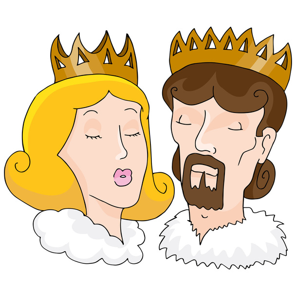 King And Queen - Wektor, obraz
