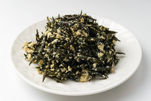 Des plats d'algues. Des plats avec du tofu. Des plats de fruits de mer. Culture culinaire asiatique - Photo, image