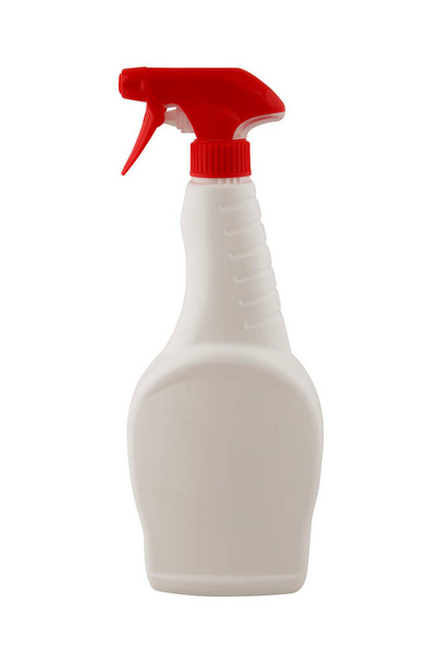 Cleaning bottle on a white background - Foto, afbeelding