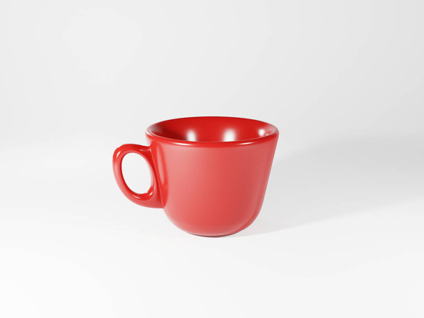 чашка кави ізольована на білому фоні. відсічний контур. 3D візуалізація
 - Фото, зображення