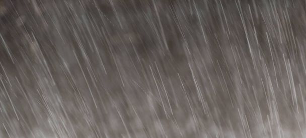 Abstract raindrops nature background. Long exposure motion. Wet season empty space design. Rain drops motion - Φωτογραφία, εικόνα