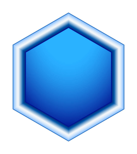 Illustration of abstract hexagon shape - Vector, afbeelding