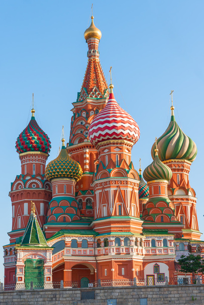 nádherný dóm svatého Vasila Blaženého na Rudém náměstí v Moskvě - Fotografie, Obrázek
