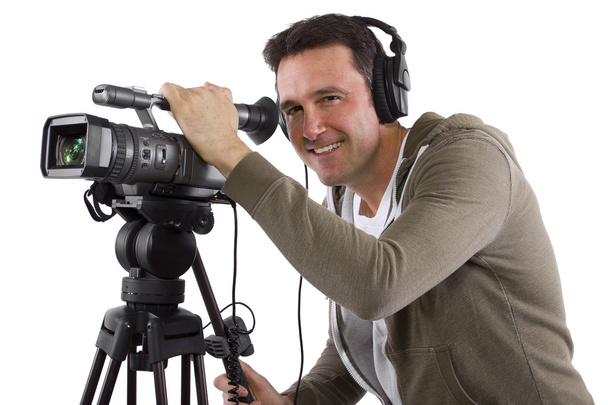 Video camera operator - Φωτογραφία, εικόνα