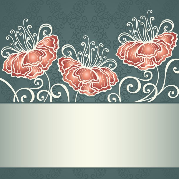 Vector Colored Floral Background - Vektor, kép