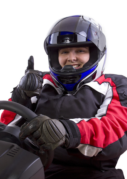 Female race car driver - Fotó, kép