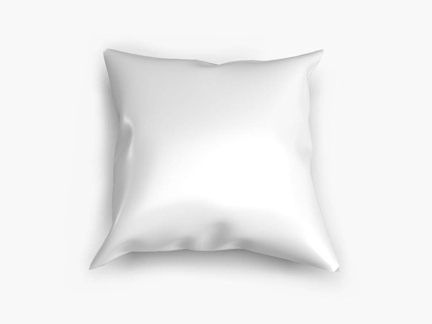 Sofa Cushion Pillow 3D Illustration Mockup Scene on Isolated Background - Foto, Bild