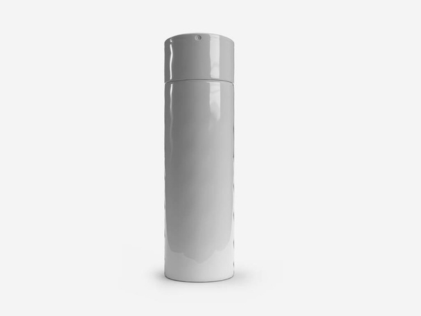 Дезодорант Аерозольний спрей для пляшок 3D ілюстрація макет сцени на ізольованому тлі
 - Фото, зображення