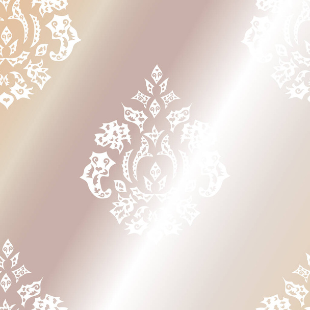 seamless wallpaper pattern on colorful cute background. Vintage. Raster. - Zdjęcie, obraz