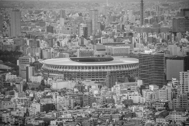 TOKYO, JAPON - 5 DÉCEMBRE 2019 : Le nouveau stade national, stade olympique à Tokyo, au Japon - Photo, image