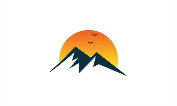 高山のアイコンロゴビジネステンプレート｜ベクターデザインイラスト - ベクター画像