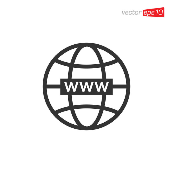 Globus Web Icon Design Vektor - Vektor, Bild