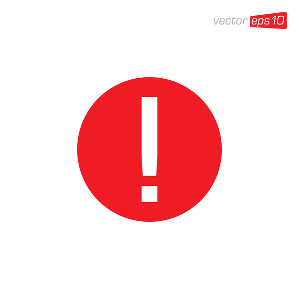 Exclamation Danger Icon Design Vector - Vector, Image