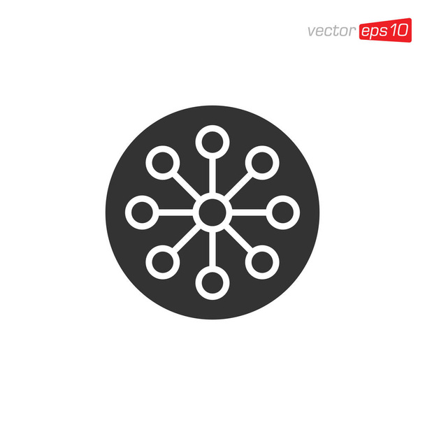 Modelo de vetor de design de ícone de conexão - Vetor, Imagem