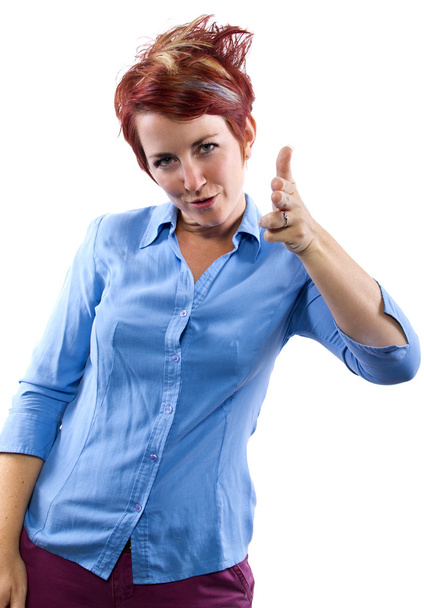 Woman pointing - Photo, image
