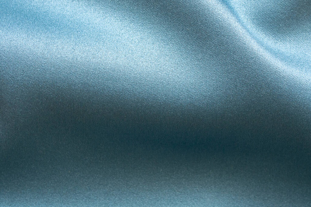 Blue fabric texture background close up - Foto, afbeelding
