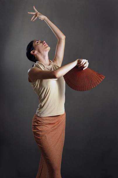 Танцівниця Фламенко з вентилятором
 - Фото, зображення