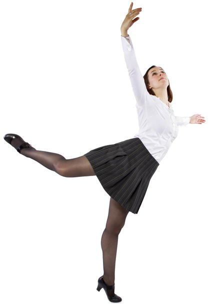 Dancing student or businesswoman - Фото, изображение