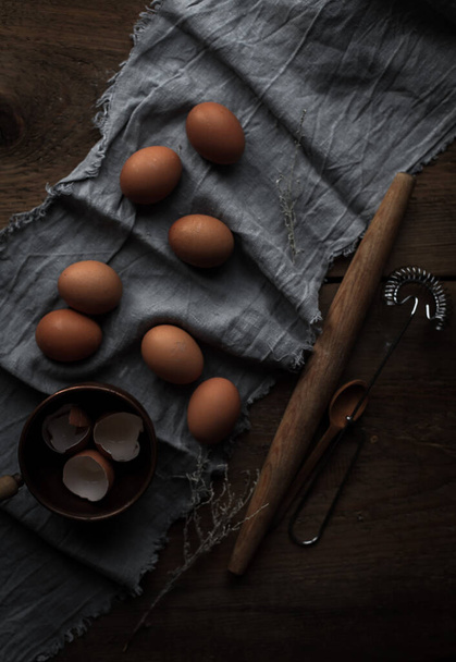 A closeup shot of eggs - Zdjęcie, obraz