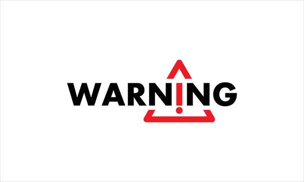 waarschuwingsteken symbool sjabloon pictogram logo ontwerp ilustratie - Vector, afbeelding