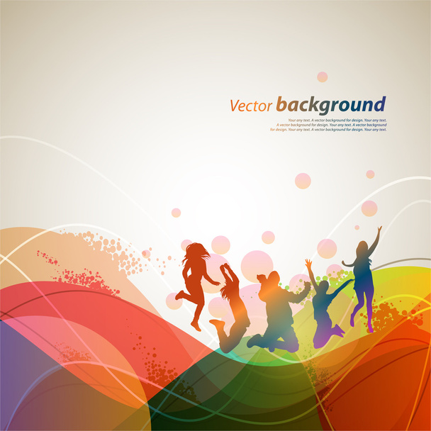 Colour abstract background for design. A vector illustration - Vector, Image