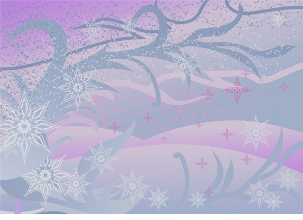 Frosty pattern. Vector illustration. Winter. - Vector, Image