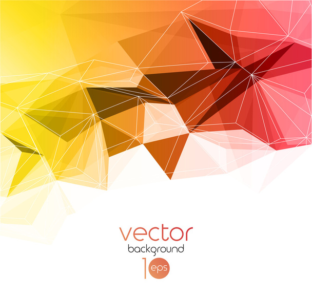 Vector abstract geometric background with triangle - Vektör, Görsel