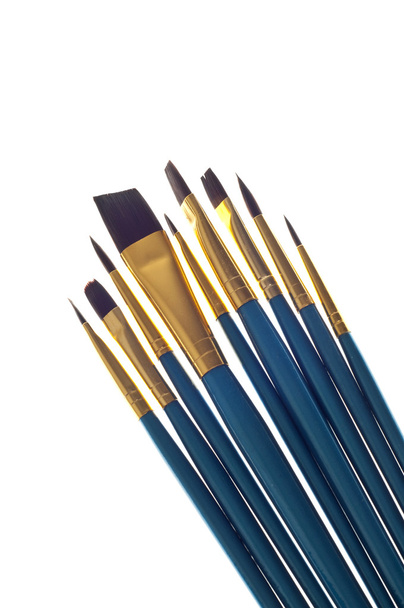 Erilaisia Blue Paintbrushes
 - Valokuva, kuva
