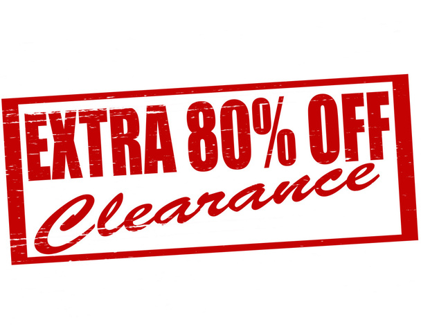 Extra eighty percent off - Vector, Image