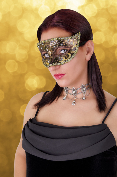 Beautiful woman in carnival mask. - Photo, Image